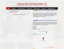 Tablet Screenshot of mariambraiding.com